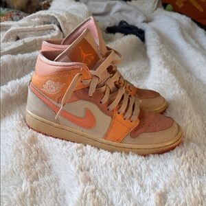 Nike Women's Nike Air Jordan Apricot sneakers in Orange and Tan